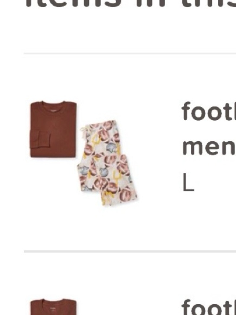 Men's Brown Organic Cotton Long-Sleeve Top and Football pants
